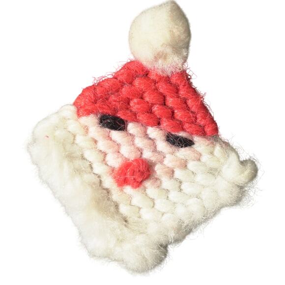 VTG Handmade Christmas Ornament Lot of 7 Festive Holidaycore Collectible Santa - Picture 13 of 16